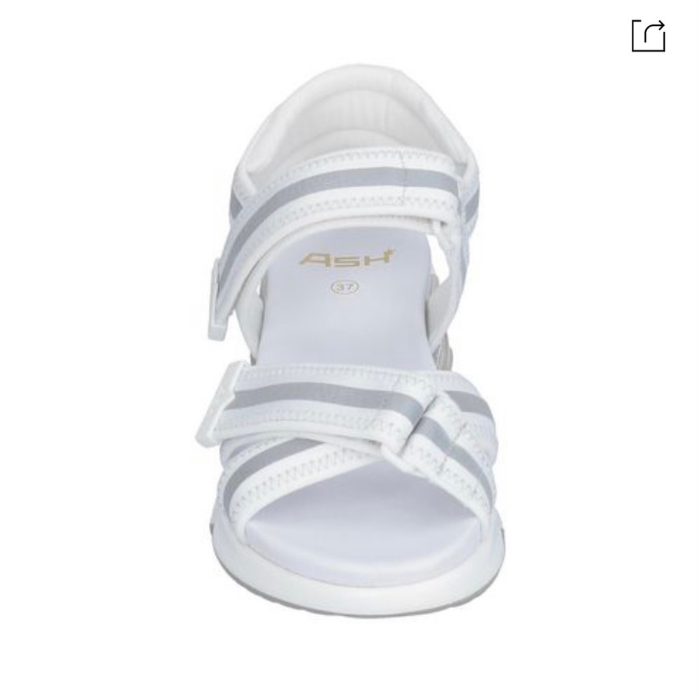 ASH Striped Platform Walking Sandals - Picture 4 of 7